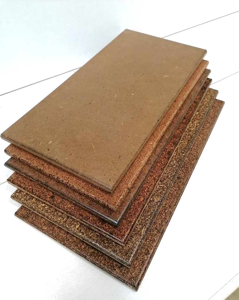 LVKĶI pētnieku radītās inovatīvās bioloģiskas izcelsmes fasāžu plātnes